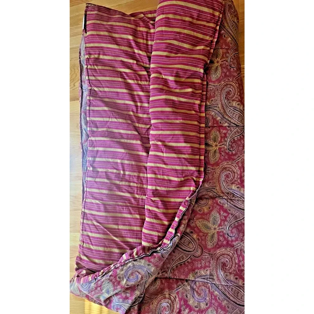 Ralph Lauren Edmonton Full Queen Comforter 2 Shams Paisley Cottagecore Red Gold